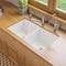 Alfi Brand White 32 inch x 19 inch Double Bowl Fireclay Undermount / Drop In Fireclay Kitchen Sink ABF3219DUD-W - alternate 1